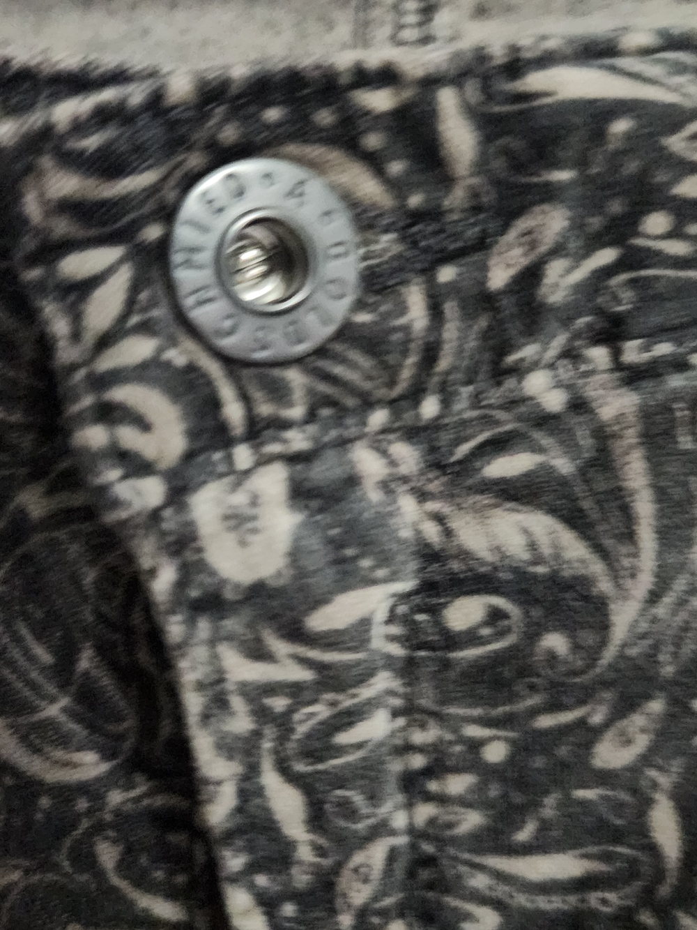 Step Out  NWT Ag Adriano Goldschmied Black Paisley Prima Ankle Cigarette Jeans - Picture 6 of 15